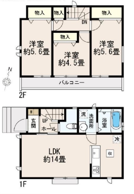 (間取図) (間取図)