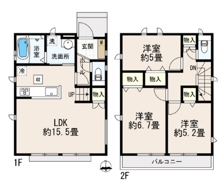 (間取図) (間取図)