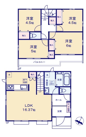 (間取図) (間取図)