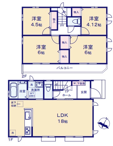 (間取図) (間取図)