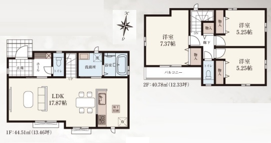 (間取図) (間取図)