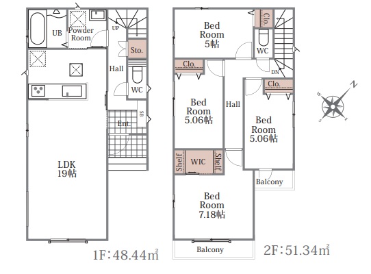 (間取図) (間取図)