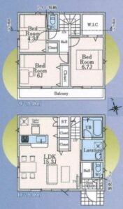 西東京市住吉1丁目 新築戸建・LDK15.3帖♪ 西東京市住吉1丁目 新築戸建・LDK15.3帖♪