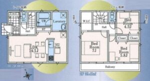 西東京市住吉町１丁目 新築戸建・主寝室７帖♪
